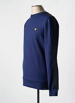 Sweat-shirt col rond bleu LYLE & SCOTT homme