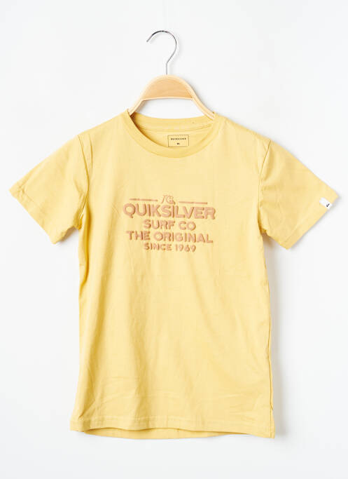 T-shirt jaune QUIKSILVER pour garçon