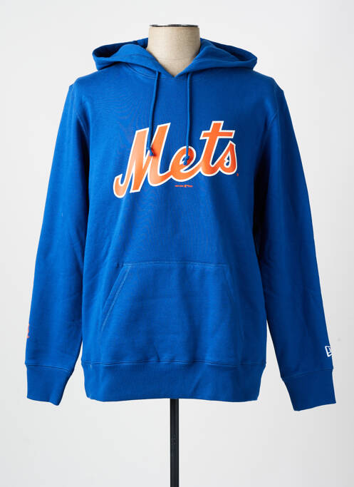 Sweat-shirt bleu NEW ERA pour unisexe