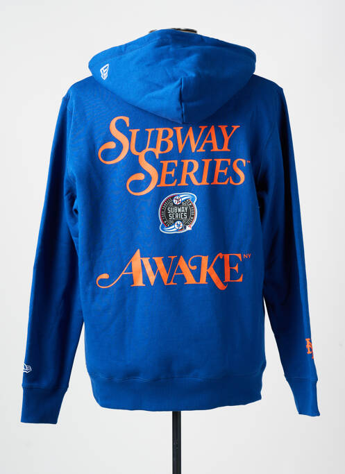 Sweat-shirt bleu NEW ERA pour unisexe