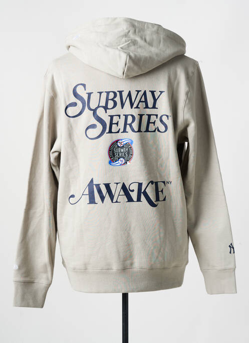 Sweat-shirt gris NEW ERA pour unisexe