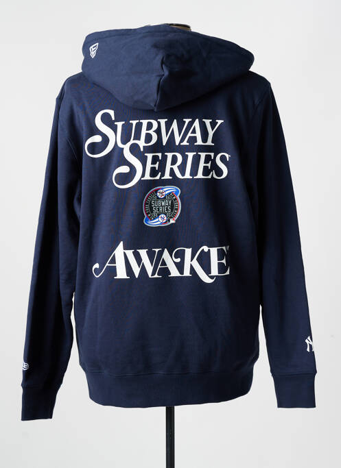 Sweat-shirt bleu NEW ERA pour unisexe