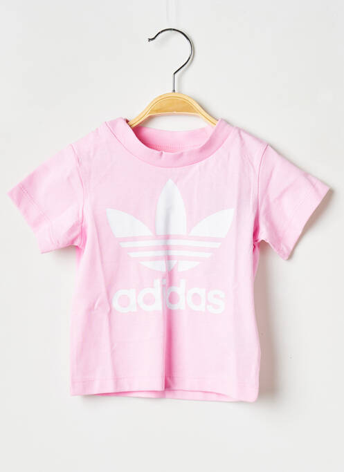 T-shirt rose ADIDAS pour enfant