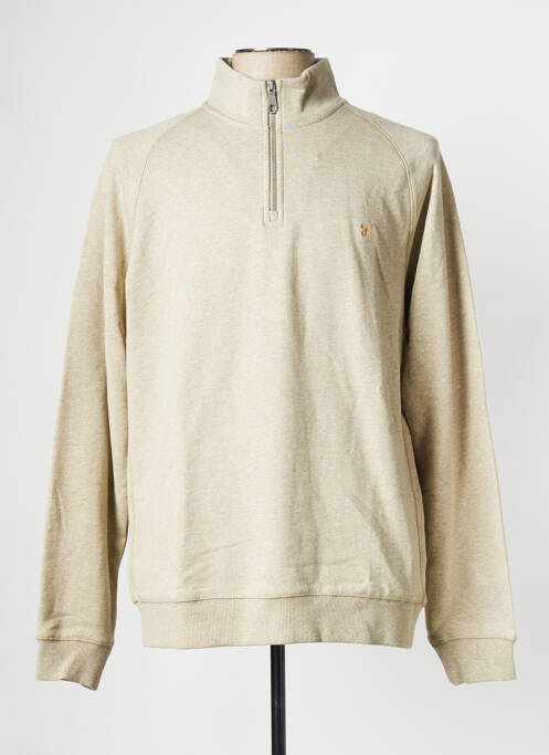 Sweat-shirt beige FARAH pour homme
