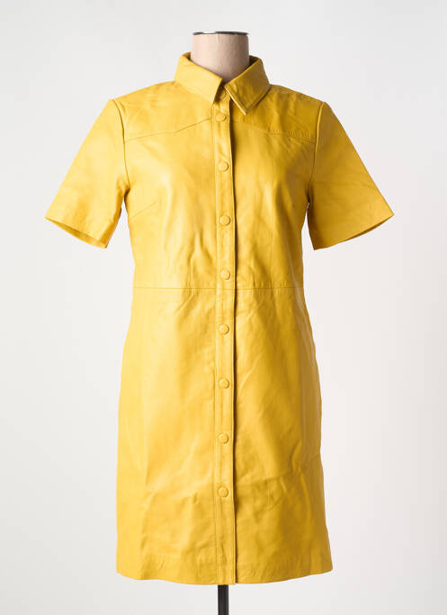 Robe courte jaune VILA pour femme