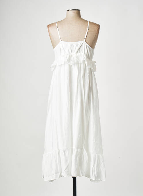 Robe mi-longue blanc SEE U SOON pour femme