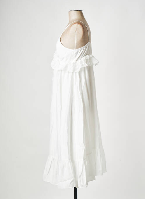 Robe mi-longue blanc SEE U SOON pour femme