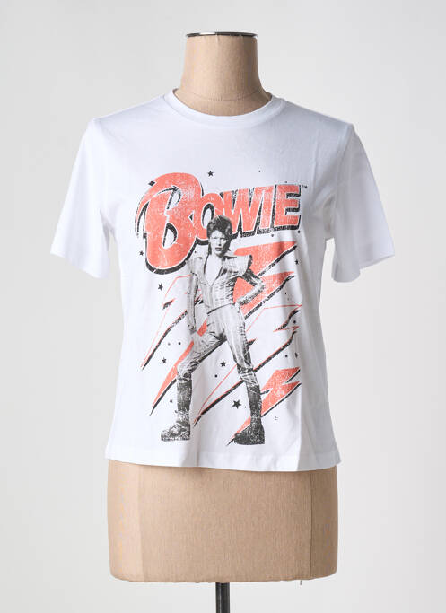 T-shirt blanc NOISY MAY pour femme