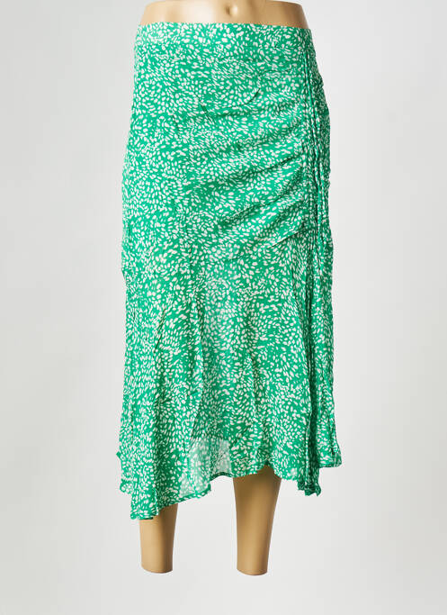 Jupe mi-longue vert SUNCOO pour femme