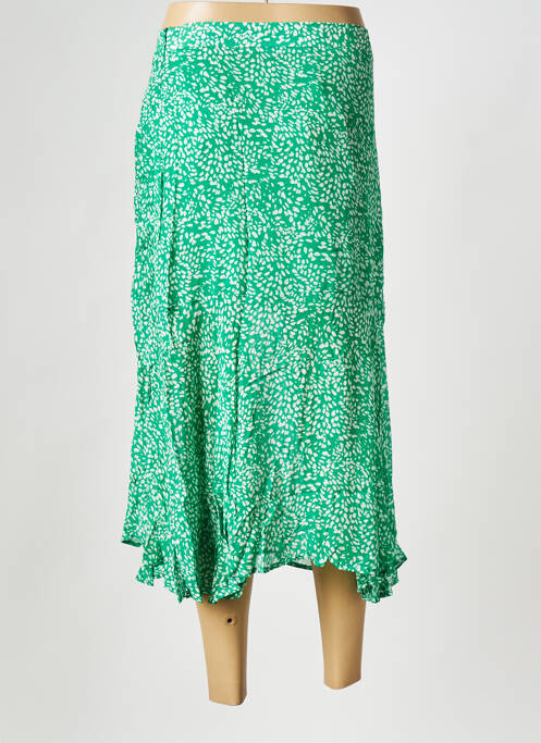 Jupe mi-longue vert SUNCOO pour femme