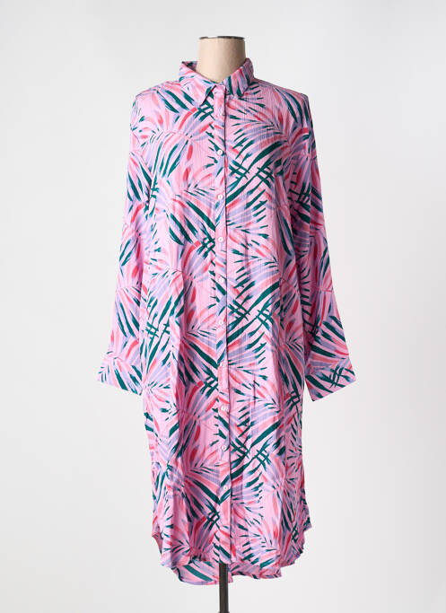 Robe mi-longue rose WILD pour femme