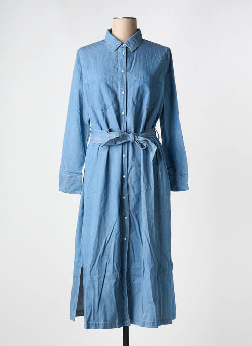 Robe mi-longue bleu GRACE & MILA pour femme