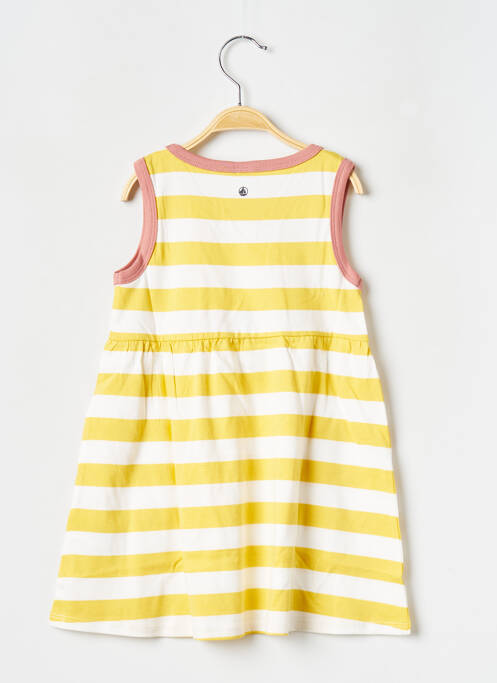 Robe mi-longue jaune PETIT BATEAU fille