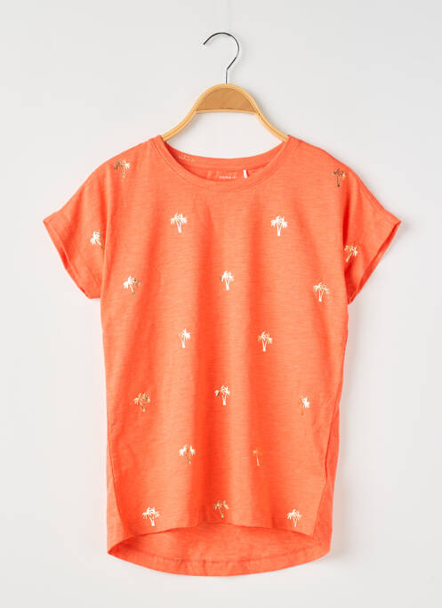 T-shirt orange NAME IT pour fille