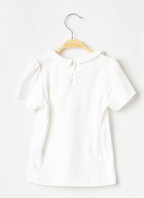 T-shirt blanc PETIT BATEAU pour fille