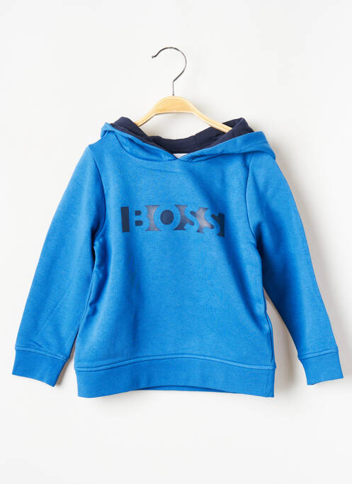Sweat-shirt à capuche bleu HUGO BOSS pour garçon