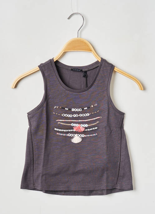 Top gris IKKS JUNIOR pour fille