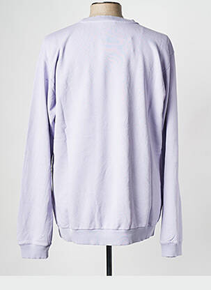 Pull col rond violet FILA homme