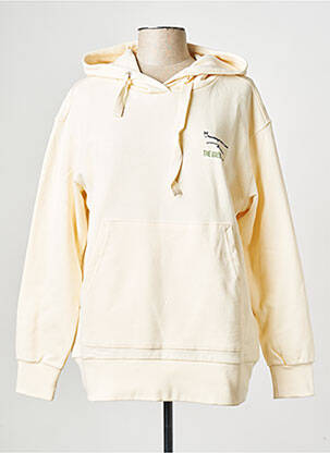 Sweat-shirt à capuche col rond beige KNOWLEDGE COTTON APPAREL femme