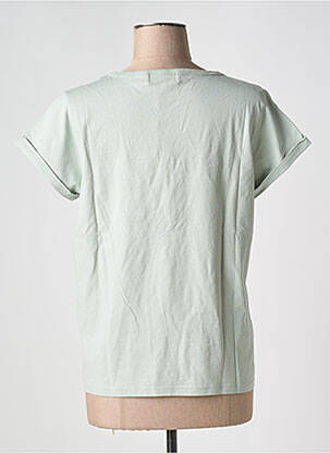 T-shirt col rond vert MAISON LABICHE femme