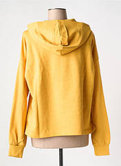 Sweat-shirt à capuche jaune KNOWLEDGE COTTON APPAREL pour femme seconde vue