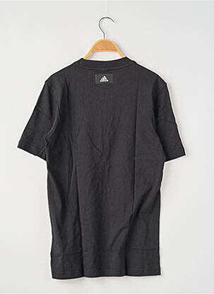 T-shirt col rond noir ADIDAS homme