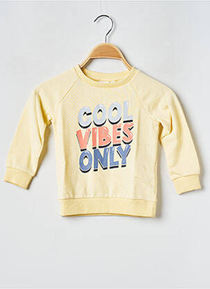 Sweat-shirt jaune NAME IT pour garçon