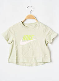 T-shirt col rond vert NIKE fille
