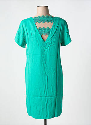 Robe courte col v vert VILA femme