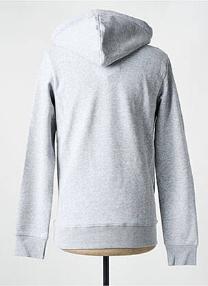 Sweat-shirt à capuche col rond gris JACK & JONES homme