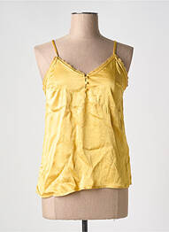 Débardeur col v jaune VILA femme