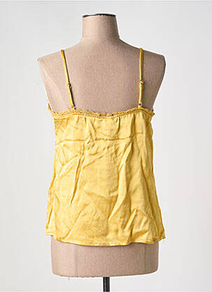 Débardeur col v jaune VILA femme