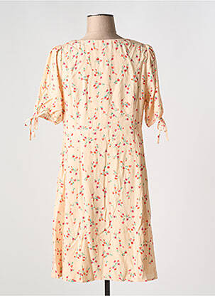 Robe courte col v rose JOLIE JOLIE PAR PETITE MENDIGOTE femme