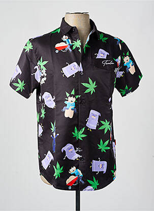 Chemise manches courtes noir TEALER pour homme