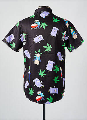 Chemise manches courtes noir TEALER homme