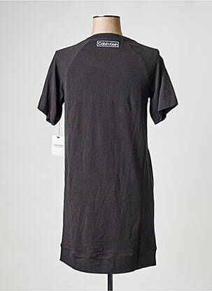 T-shirt col rond noir CALVIN KLEIN femme