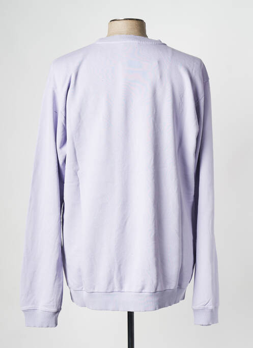Pull col rond violet FILA homme