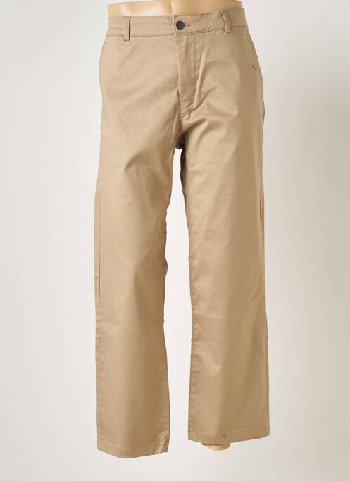Pantalon droit beige SELECTED pour homme