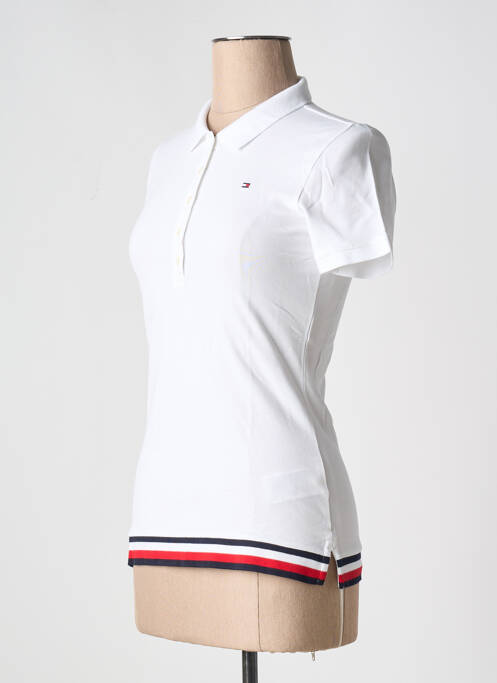 Polo blanc TOMMY HILFIGER pour femme