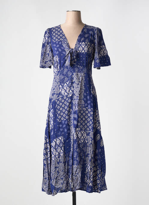 Robe mi-longue bleu GRACE & MILA pour femme