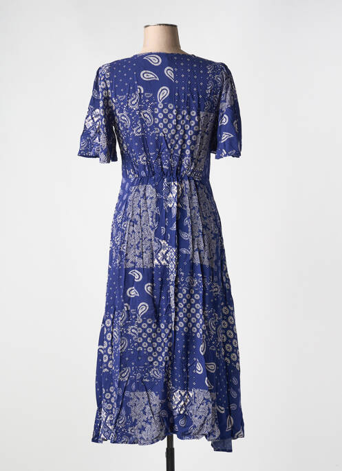 Robe mi-longue bleu GRACE & MILA pour femme