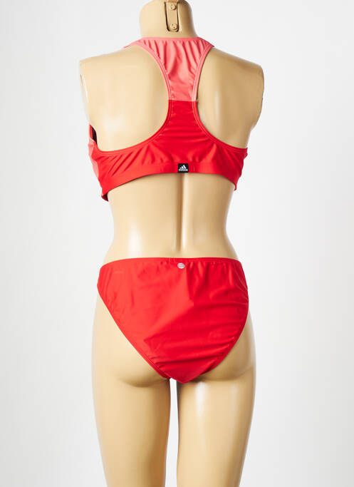Maillot de bain 2 pièces orange ADIDAS pour femme