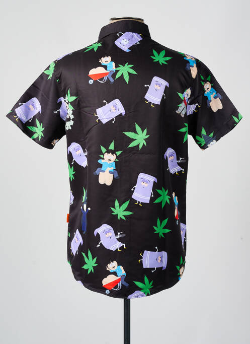 Chemise manches courtes noir TEALER homme