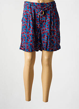 Short bleu ICHI femme