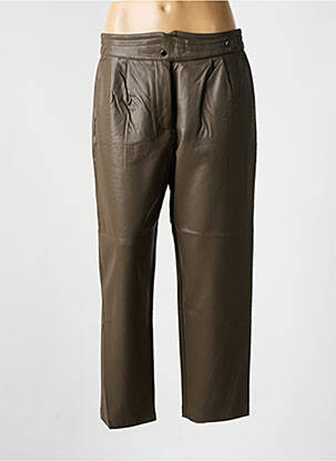 Pantalon 7/8 marron SEE U SOON femme