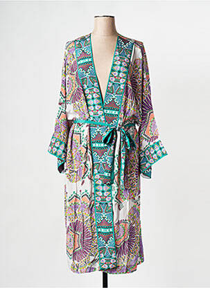 Veste kimono vert STELLA FOREST femme