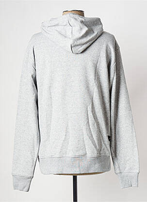 Sweat-shirt à capuche col rond gris NEW BALANCE homme