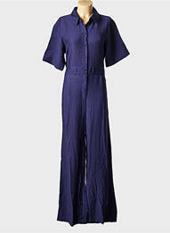Combi-pantalon col v bleu AN' GE femme