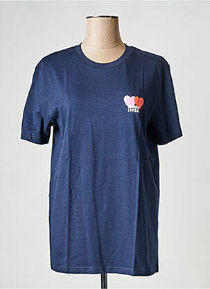 T-shirt col rond bleu BIZANCE femme