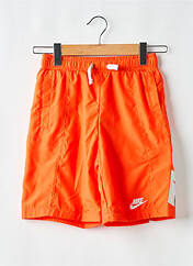 Short orange NIKE pour garçon seconde vue